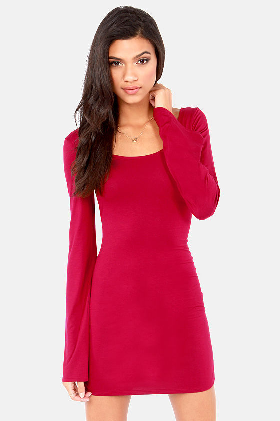 Sexy Red Dress - Backless Dress - Bodycon Dress - Cutout Dress - $30.00 ...