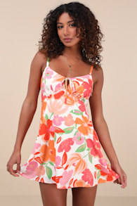 GTD407038A: IVORY/ ORANGE/ CORAL/ GREEN 1