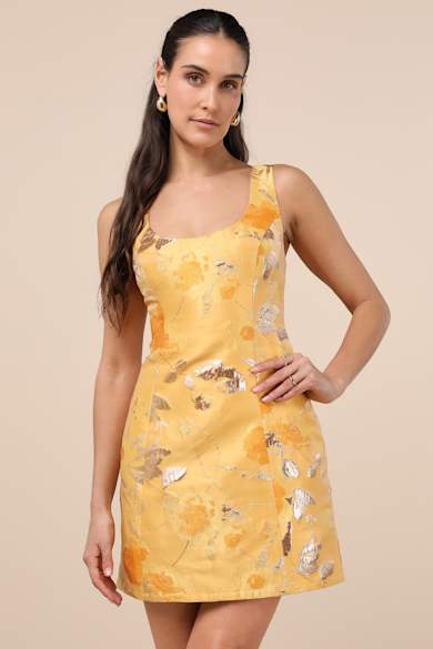 Short Yellow Dresses - Yellow Mini Dresses - Lulus
