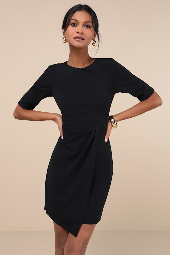 Westwood Black Half Sleeve Sheath Dress 11