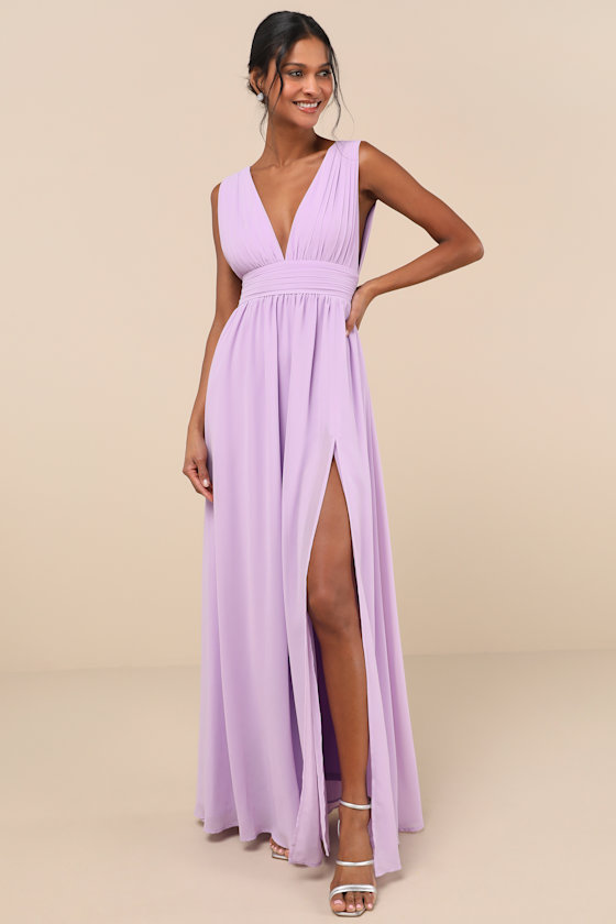 Image of Heavenly Hues Lavender Maxi Dress