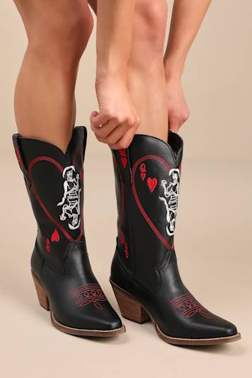 Carmen Black Knit Knee-High Lace-Up Sock Boots