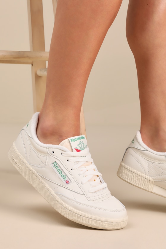 Club C 85 Vintage Chalk and Glen Green Sneakers 5