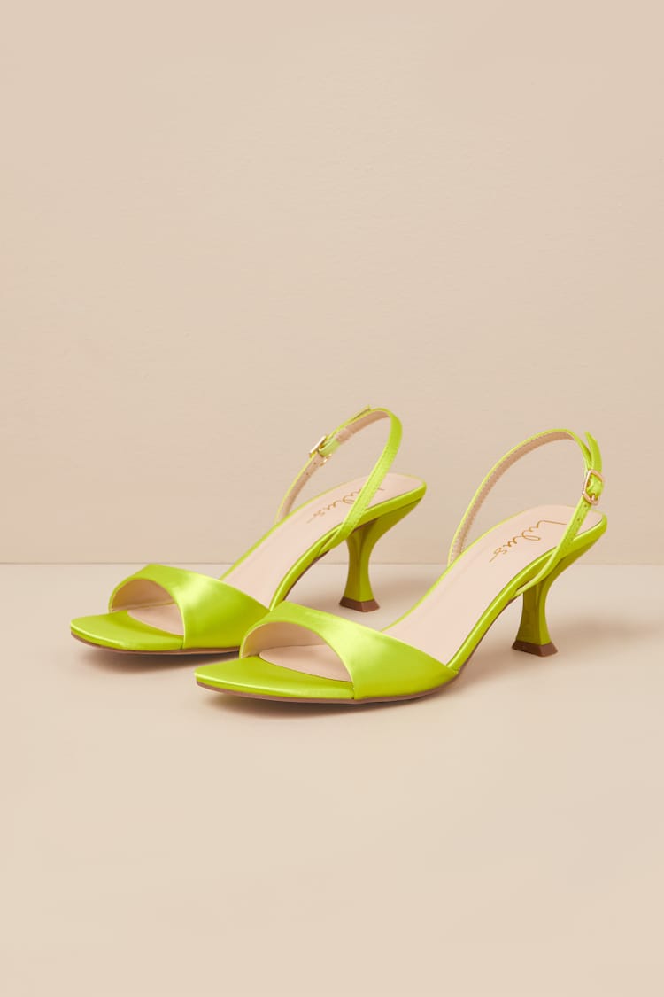lime green dress sandals AZALEA WANG NERIYA MULTI RHINESTONE FLOWER STILETTO SANDAL – AKIRA main image 0