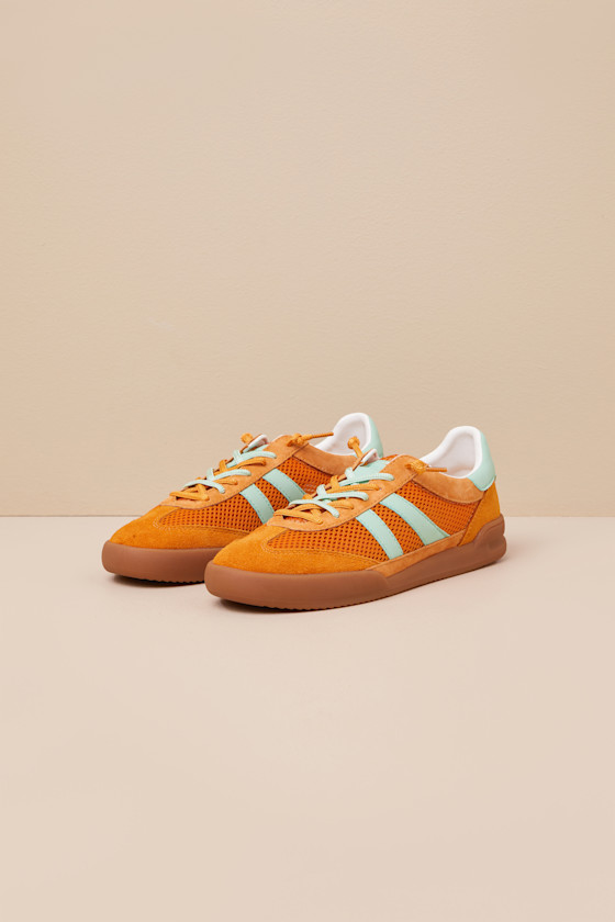 Steve Madden Verdict - Orange Multi Sneakers - Lace-Up Sneakers