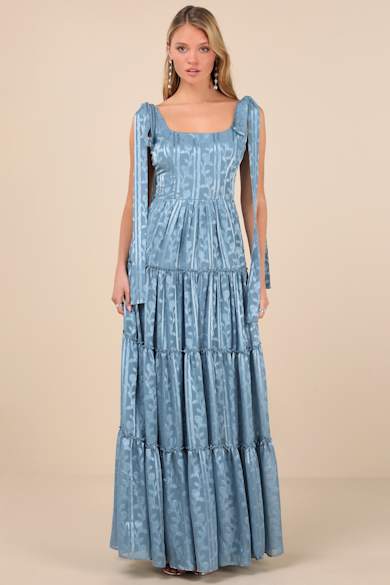 sachin and babi light blue dress Mother of the Bride Dresses - Elegant Gina Bacconi Outfits main image 0