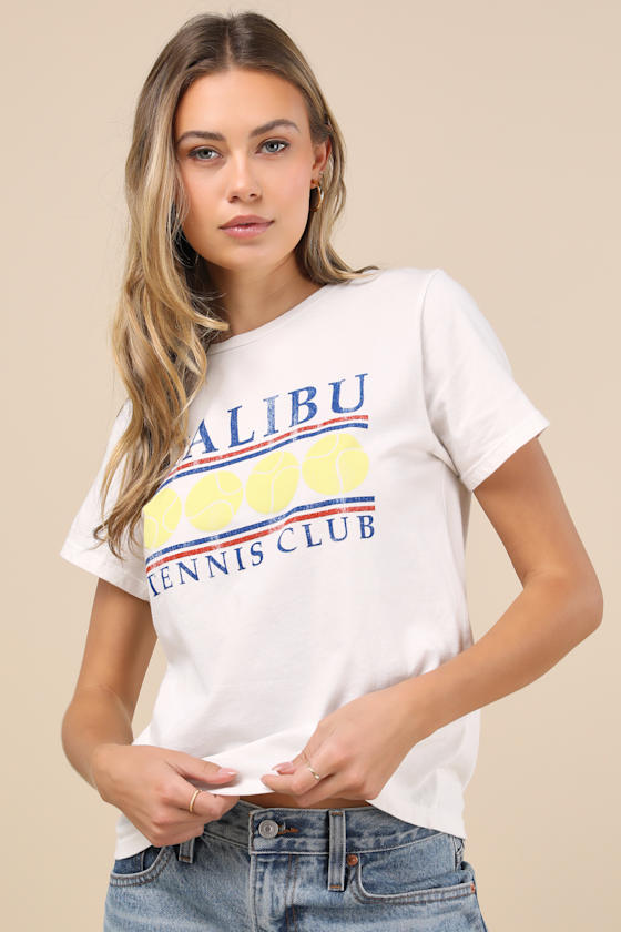 Malibu Tee - Vintage White