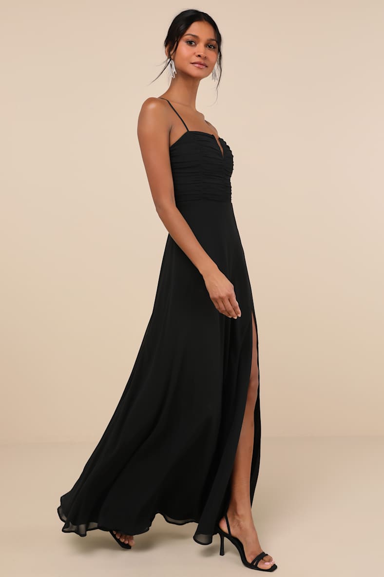 Sweeney Black Sleeveless Maxi Dress
