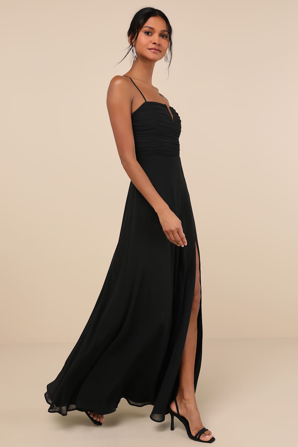 Sweeney Black Sleeveless Maxi Dress