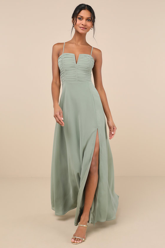 Sweeney Sage Brush Sleeveless Maxi Dress 1