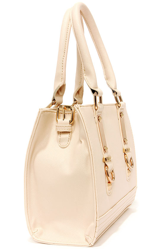 black and cream purse