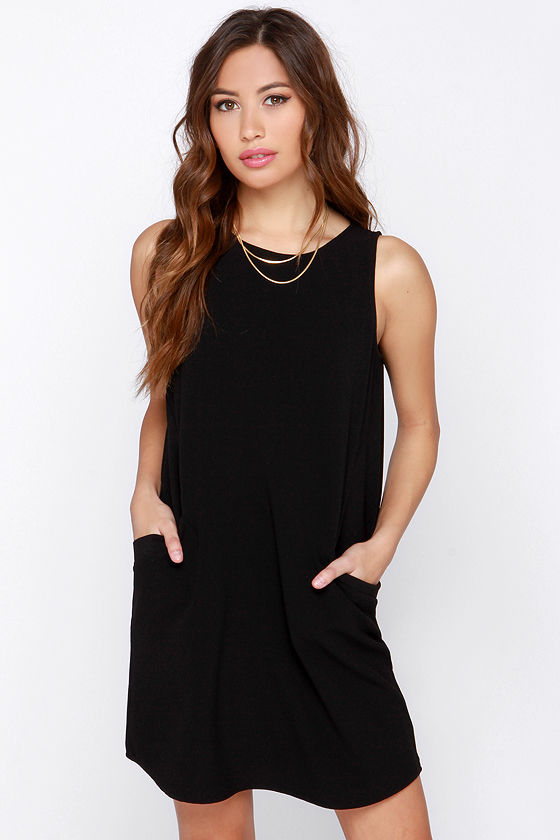 Jack by BB Dakota Lief Black Shift Dress