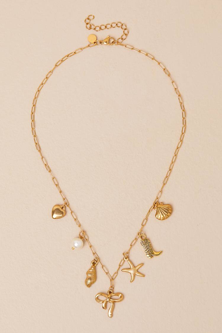 Raye gold necklace