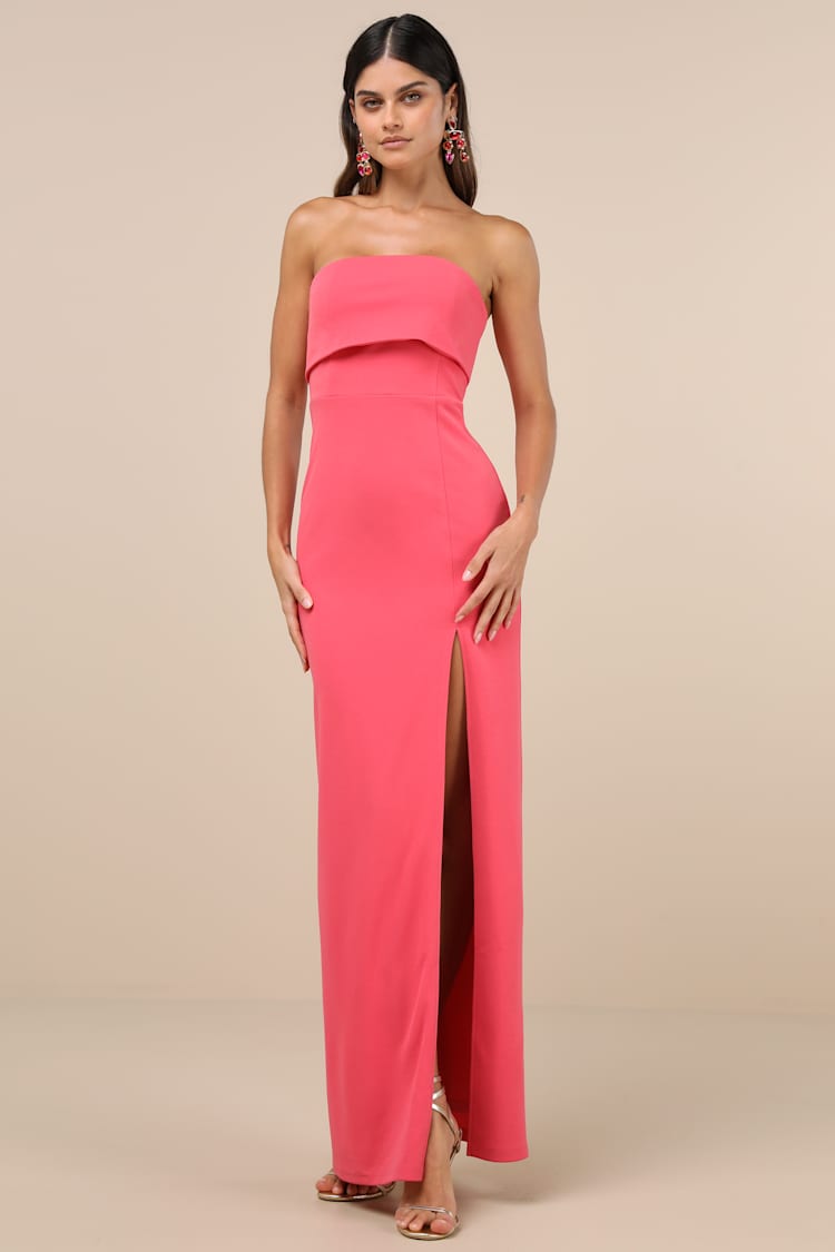 knee length dresses for ladies Coral Maxi Dress main image 1