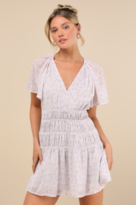 LD47498026: LT LAVENDER/ WHITE/ DK GREEN/ ORANGE 1