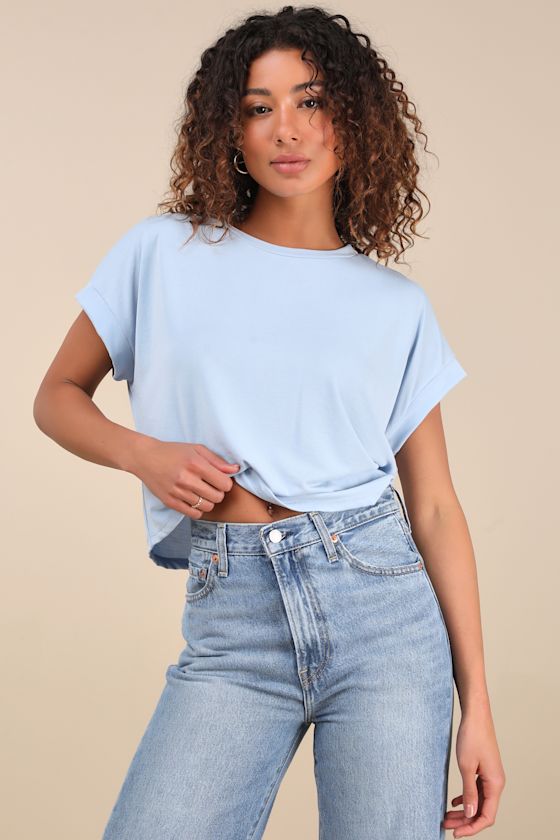 Cool Instincts Light Blue Short Sleeve Top 2