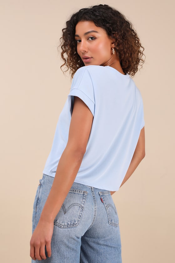 Cool Instincts Light Blue Short Sleeve Top 3