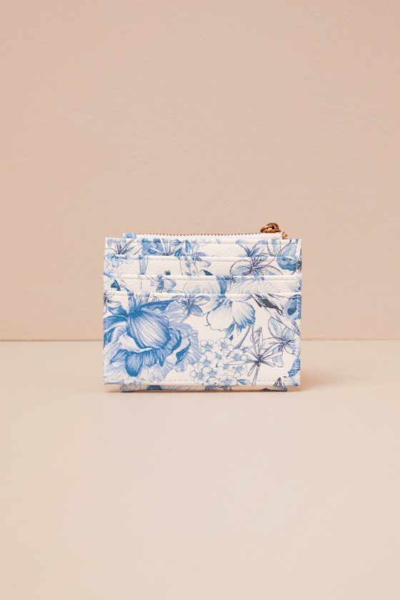 BETSEY JOHNSON TOILE BLUE BIFOLD WALLET