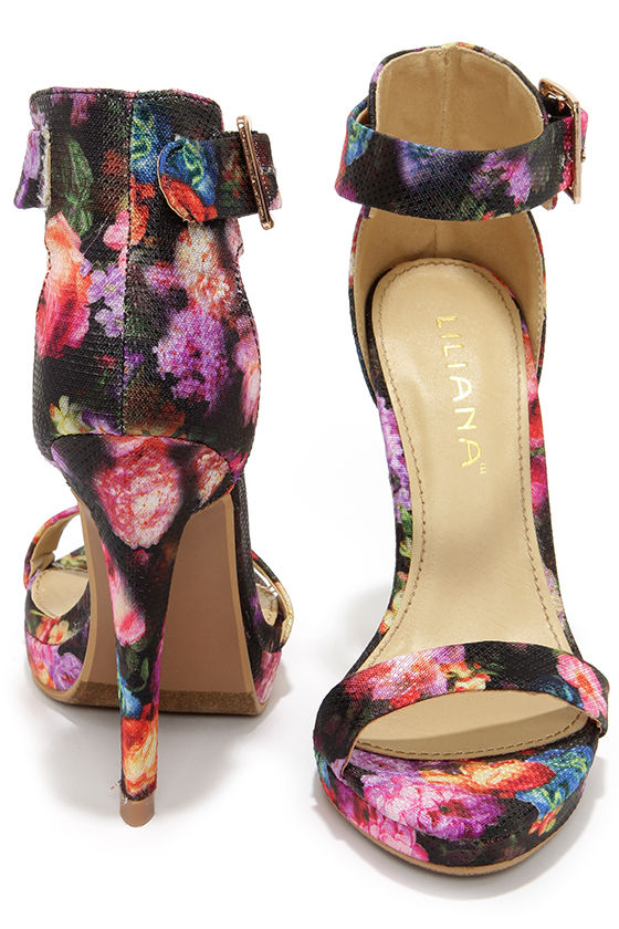 floral heels amazon