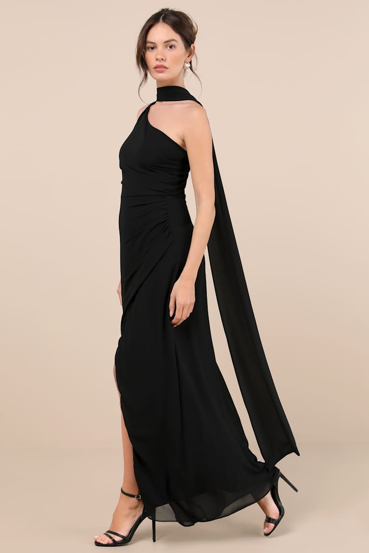 blue dress for baby girl Shona Joy - Lucent Scarf - Black main image 0