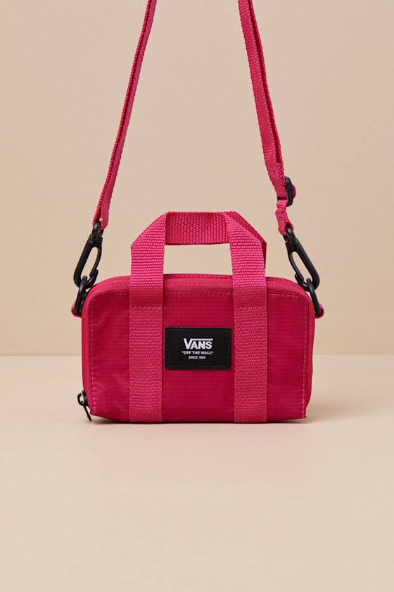 Vans Block Wallet Magenta Crossbody Bag In Magenta