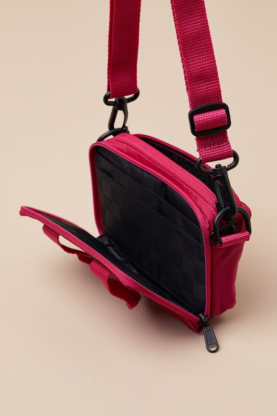 Vans Block Wallet Magenta Crossbody Bag In Magenta