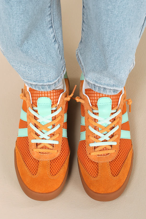 Steve Madden Verdict - Orange Multi Sneakers - Lace-Up Sneakers