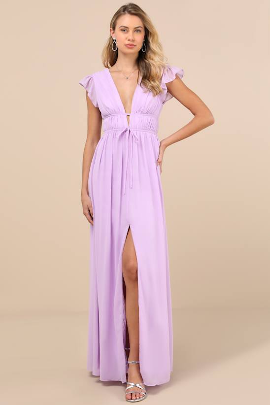 Flowering Day Dream Purple Floral Organza Midi Bubble Dress