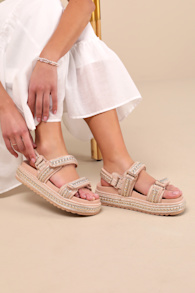 Big Mona Metallic Gold Multi Slingback Flatform Sandals