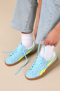 Club C Grounds UK Digital Blue Suede Leather Sneakers 1