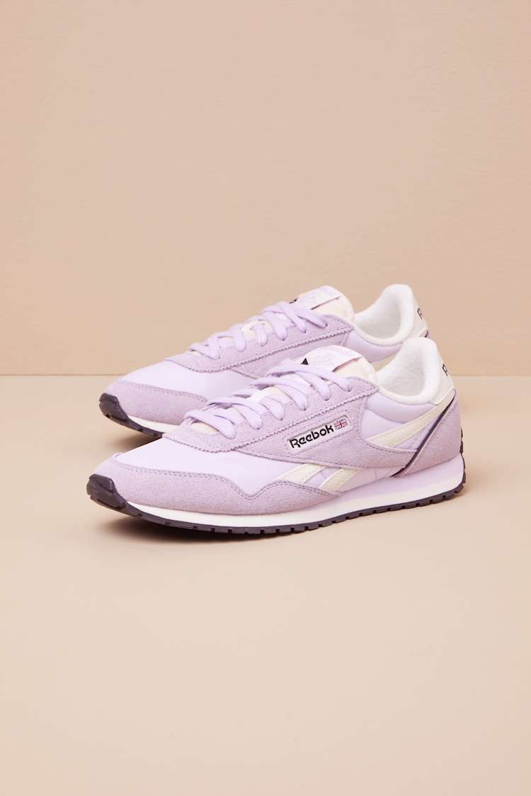 Classic AZ Purple and Chalk Lace-Up Sneakers