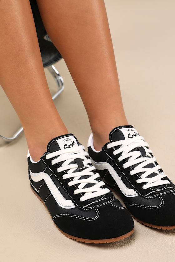 black leather vans size 6.5