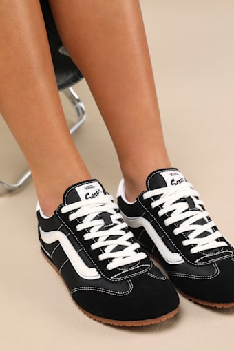 Super Lowpro Black Suede Leather Sneakers 1