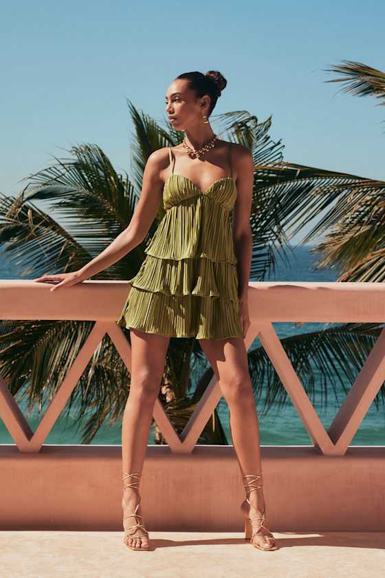 【INCHANT ME】Stella Wrap Pleated Mini One Piece 12565181_2461251.jpg