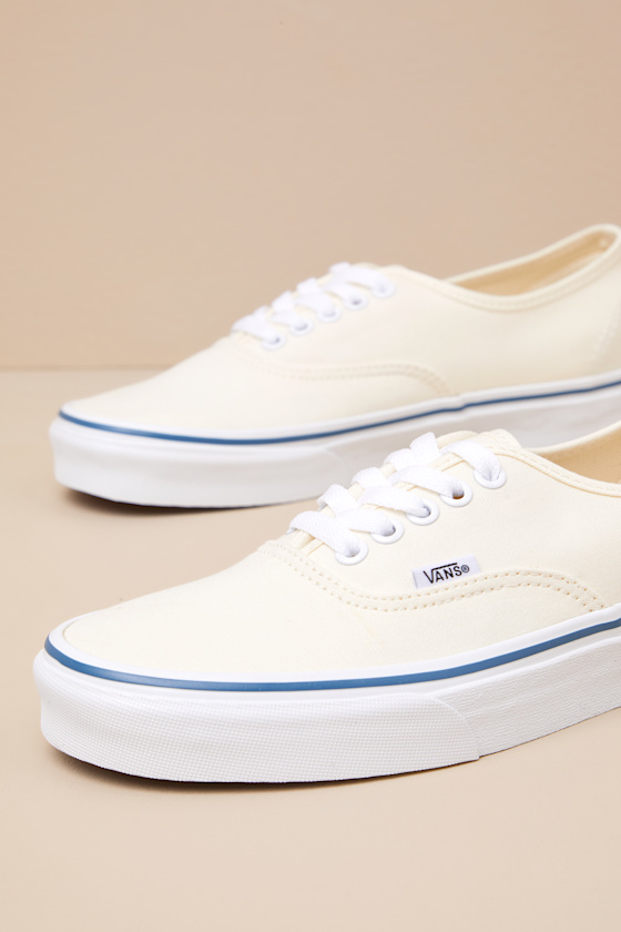 Vans Authentic White Lace-up Sneakers In White