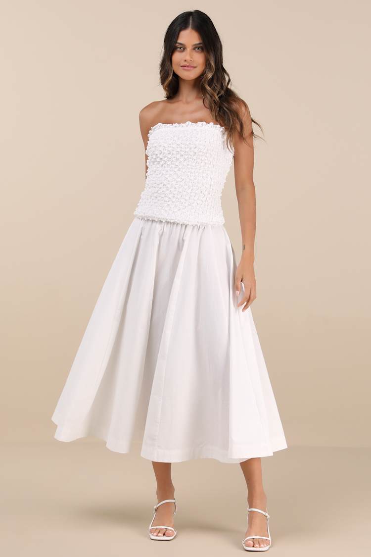 sachin and babi light blue dress Diana Drop Waist Dress, in White Lovely Lace, Size: XL main image 0