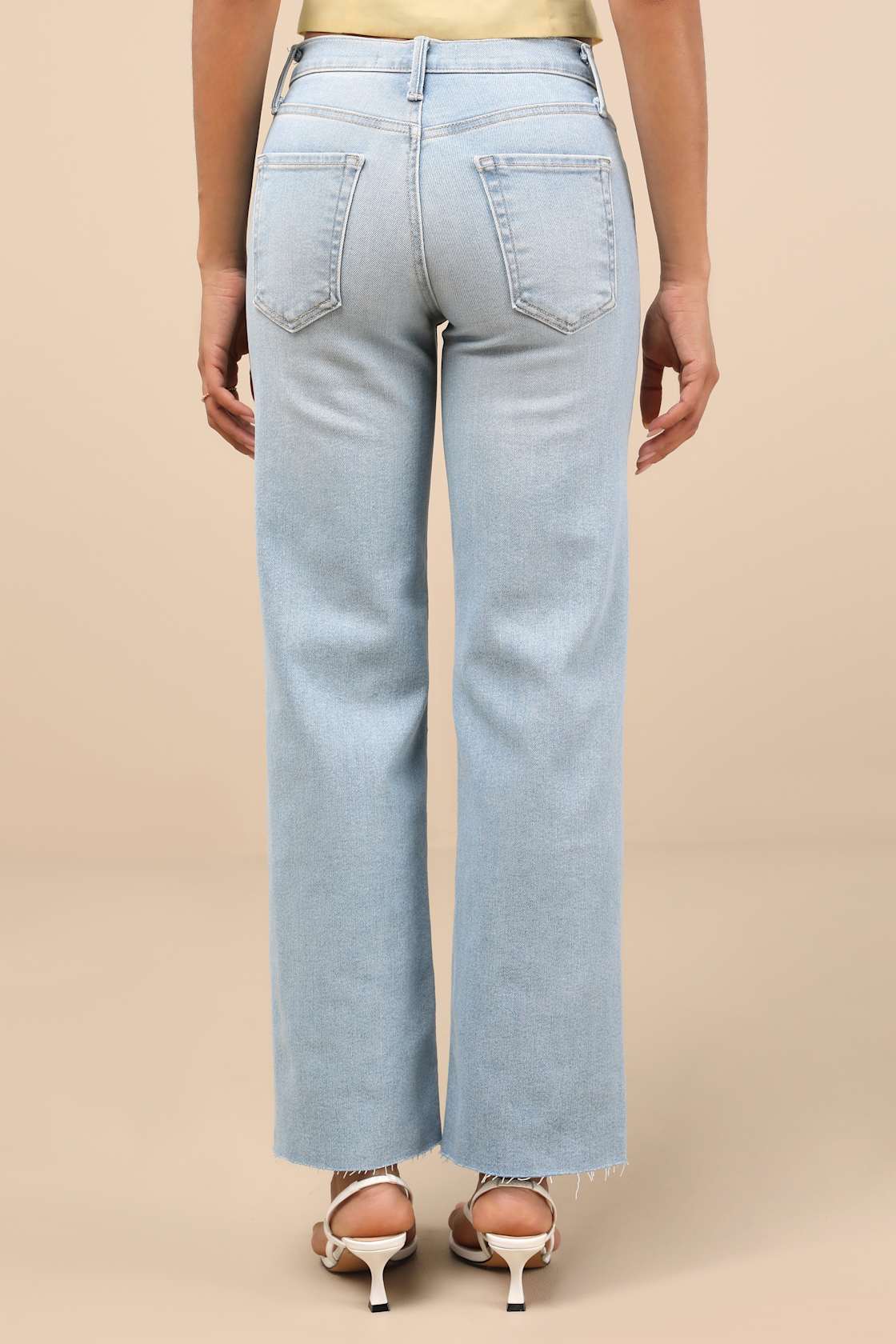 Trending Intention Light Wash Slim Palazzo Jeans