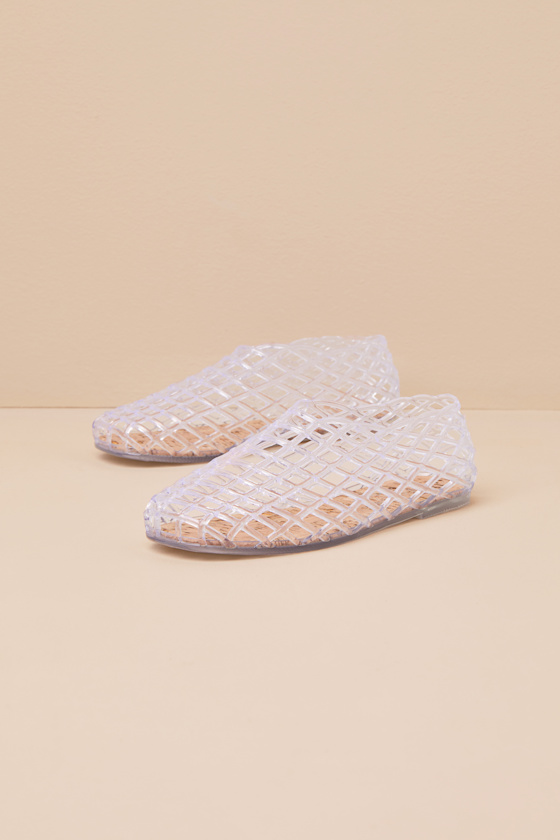 Marlow Clear Sheer Jelly Flats 3