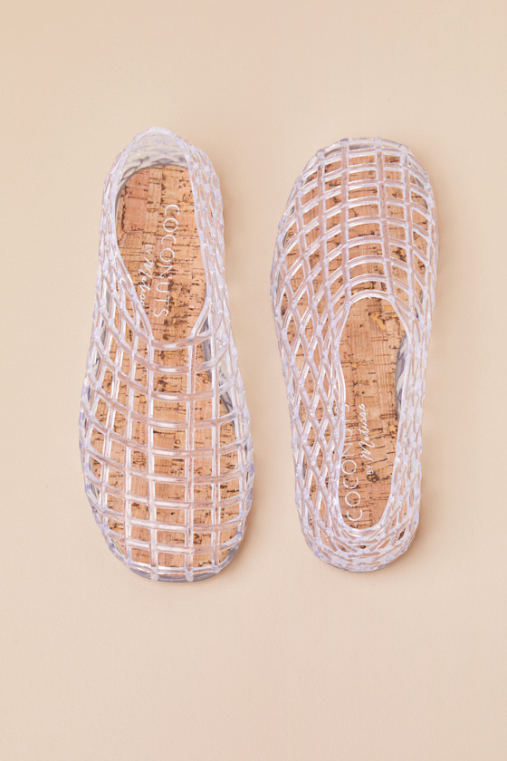 Shop Coconuts By Matisse Marlow Clear Sheer Jelly Flats
