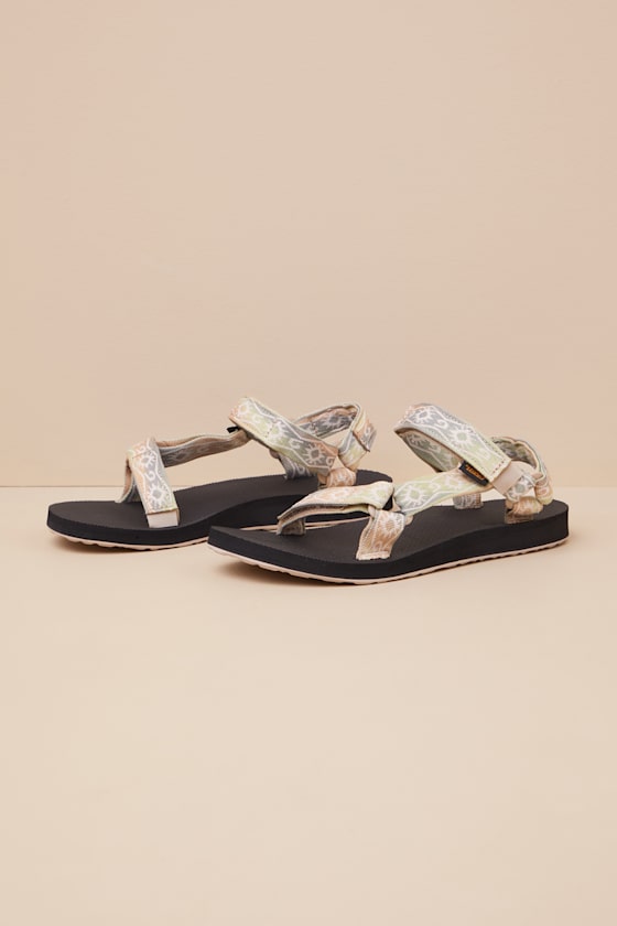 Teva Original Universal Sunscape Waterless Peach Ice Sandals In Peach