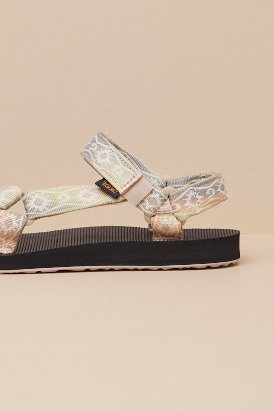 Teva Original Universal Sunscape Waterless Peach Ice Sandals In Peach