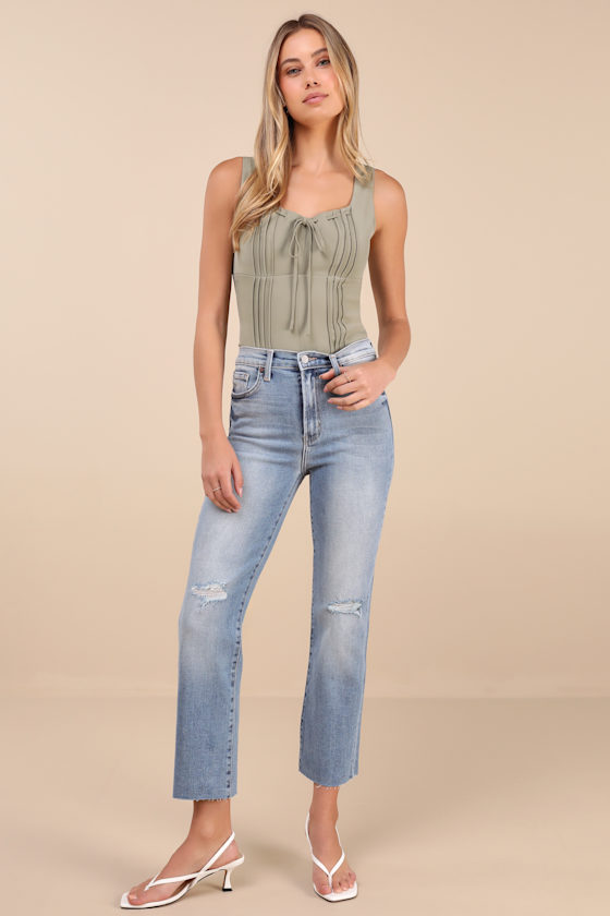 Leo Skinny Mom Jeans- Dark Wash