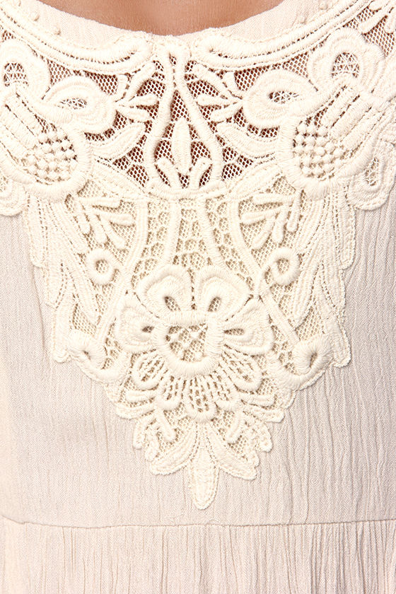 Beige Tassel Dress (041) main image 1