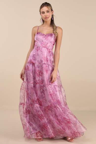 chinese dress ladies Light Pink Satin Mermaid V Neck Lace Prom Dresses, PL707 main image 1
