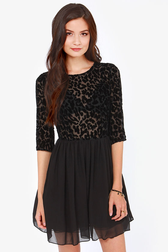 BB Dakota Corella Dress - Black Dress - Velvet Dress - $87.00 - Lulus