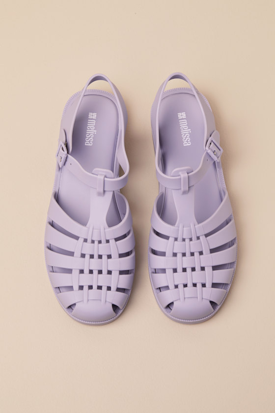 MELISSA POSSESSION GREY MATTE JELLY STRAPPY BUCKLE SANDALS