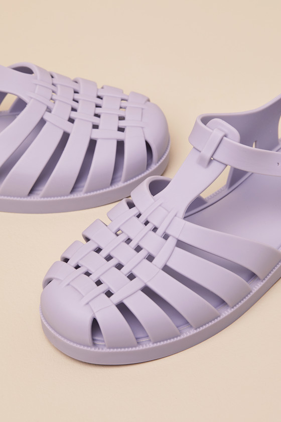 MELISSA POSSESSION GREY MATTE JELLY STRAPPY BUCKLE SANDALS