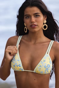 Billy Sunshine Garden Triangle Bikini Top 4