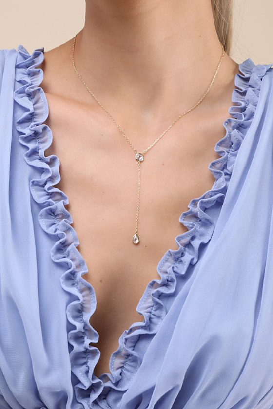 Wishing on a Star Sterling Silver Gold Drop Necklace 3
