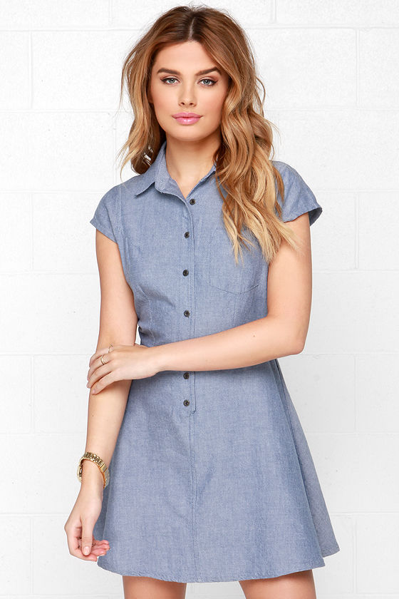 lulus chambray dress